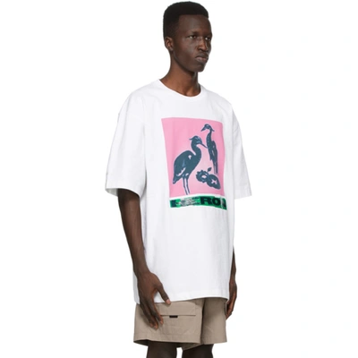 Shop Heron Preston Off-white Nightshift T-shirt In White Pink