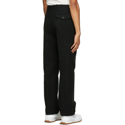 Shop Hope Black Velvet Van Trousers In Black Moles