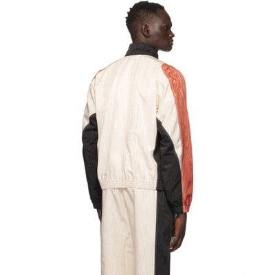 Shop Marine Serre Off-white Moire Track Jacket In 1 Wht/print