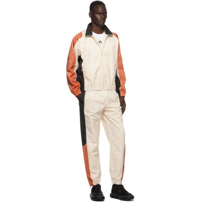 Shop Marine Serre Off-white Moire Track Jacket In 1 Wht/print