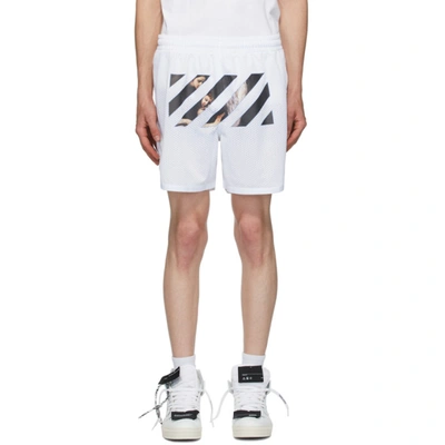 Shop Off-white White Caravaggio Angel Shorts