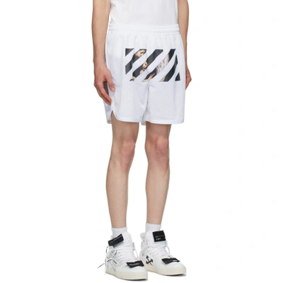 Shop Off-white White Caravaggio Angel Shorts