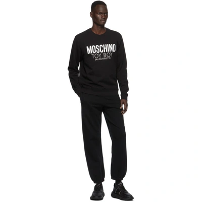 Shop Moschino Black 'toy Boy' Sweatshirt In A1555 Blk