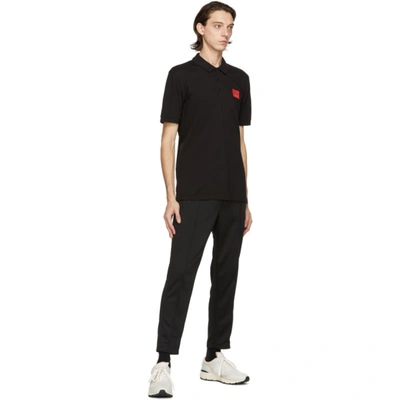 Shop Hugo Black Dereso Polo In 1 Black