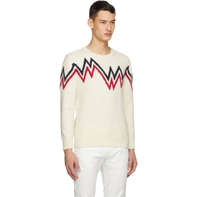 Shop Moncler Off-white Wool & Alpaca Sweater In 004 Beige