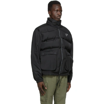 Shop Adidas X Human Made Black Hm Inflatable Jacket