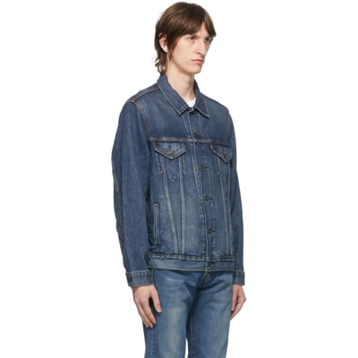 Shop Levi's Levis Blue Denim Vintage Fit Trucker Jacket In V Roamer