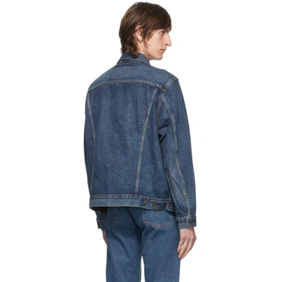 Shop Levi's Levis Blue Denim Vintage Fit Trucker Jacket In V Roamer