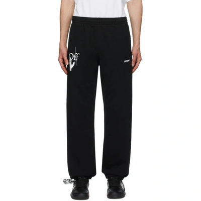 Shop Off-white Black Hand Painters Mirko Lounge Pants