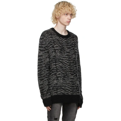 Shop Ksubi Black Distortion Sweater