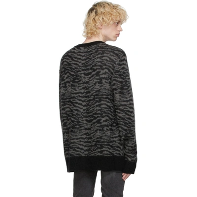 Shop Ksubi Black Distortion Sweater