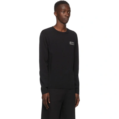 Shop Valentino Black Vltn Sweatshirt In 0no Nero