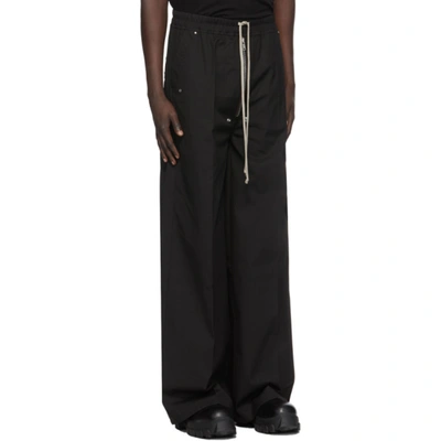 Shop Rick Owens Black Wide-leg Bela Trousers In 09 Blk