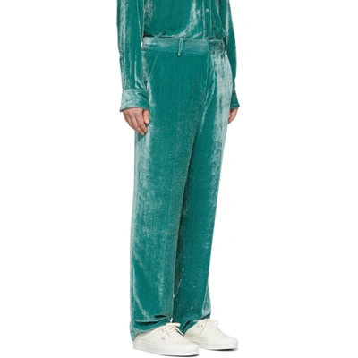 Shop Sies Marjan Green Velvet Cord Trousers In Leek