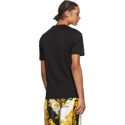 Shop Versace Black Address Plate Taylor T-shirt In A1008 Black