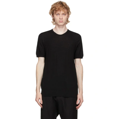 Shop 3man Black Wool T-shirt