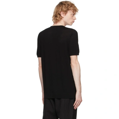 Shop 3man Black Wool T-shirt