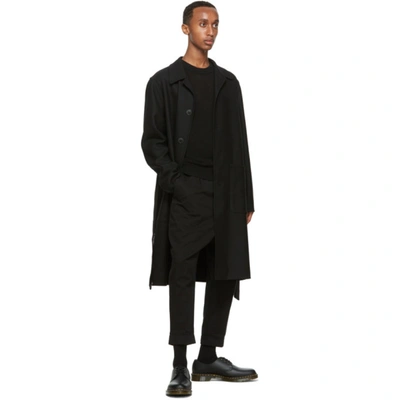 Shop Ami Alexandre Mattiussi Black Unstructured Car Coat In Black 001