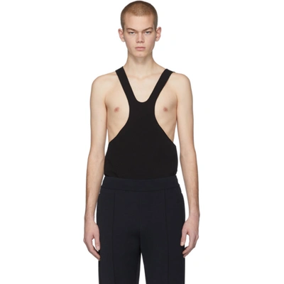 Shop Bottega Veneta Black Scuba Tank Top In 1000 Black