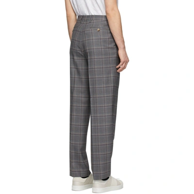 Shop Etro Grey Wool Easy Fit Trousers In 3 Mdgrey