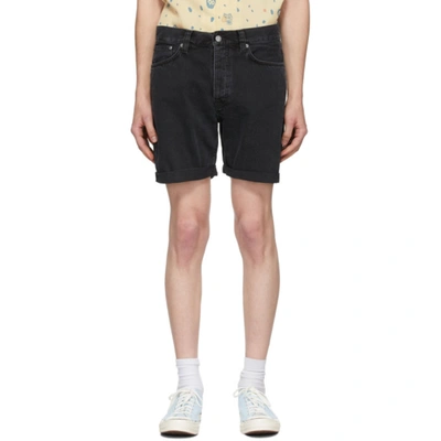 Nudie Jeans Josh Organic Denim Shorts In Blackwaterd | ModeSens