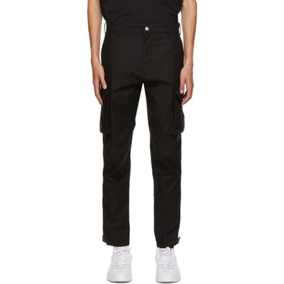 Shop Givenchy Black Cargo Pants In 001-black