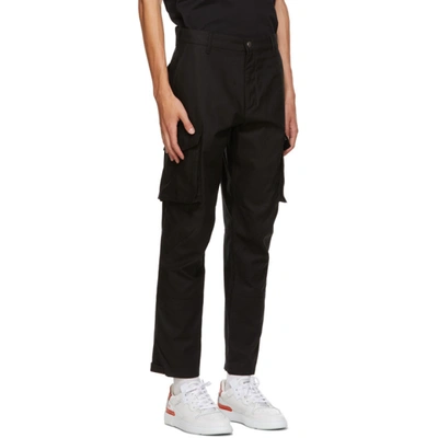 Shop Givenchy Black Cargo Pants In 001-black