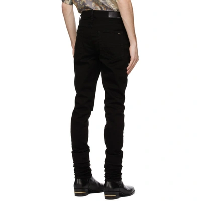 Shop Amiri Black Slash Jeans