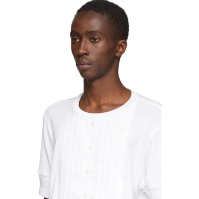 Shop Takahiromiyashita The Soloist White Bib T-shirt