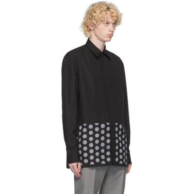 Shop Maison Margiela Black Punched Holes Shirt In 900 Black