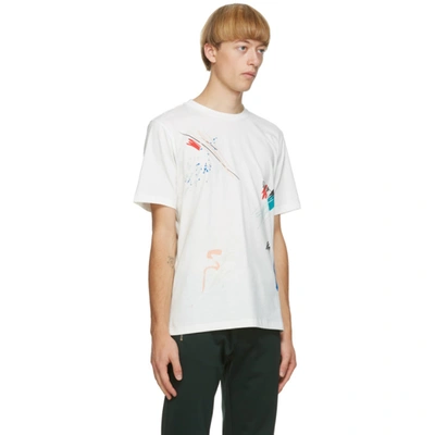 Shop Paul Smith White Marker Pen T-shirt In 01 White