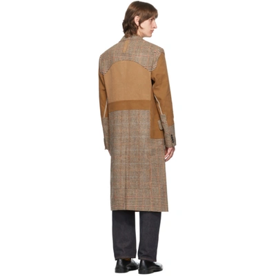 Shop Junya Watanabe Brown Carhartt Edition Patchwork Coat In 1 Brown