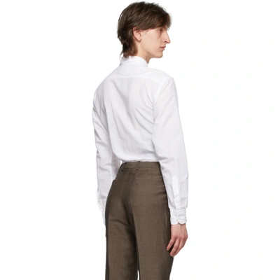 Shop Ermenegildo Zegna White Plain Shirt In 861 White