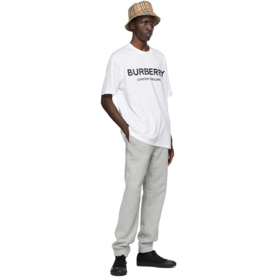 BURBERRY 白色 LETCHFORD LOGO T 恤