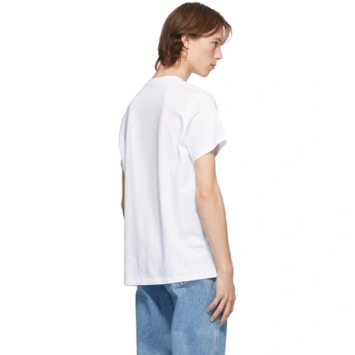 Shop Loewe White & Black Anagram T-shirt In 2100 White