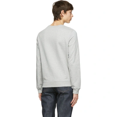 Shop Apc Grey Item Sweatshirt In Blb