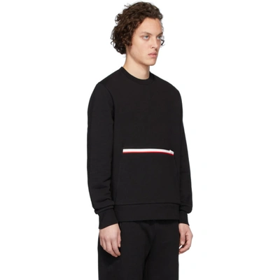 Shop Moncler Black Girocollo Sweatshirt In 999 Black