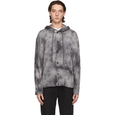 Shop Barena Venezia Grey Caroman Overshirt Jacket In Piombo