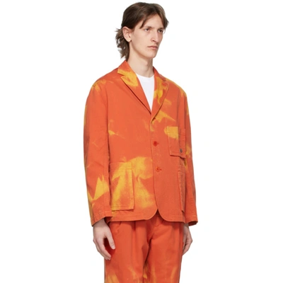 Shop Etudes Studio Orange Bleached Jacket In Black