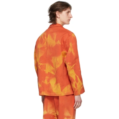 Shop Etudes Studio Orange Bleached Jacket In Black