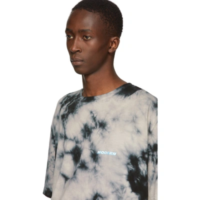 Shop Off-white Beige & Black Tie-dye T-shirt