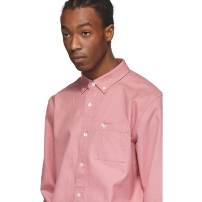 Shop Aimé Leon Dore Aime Leon Dore Pink Solid Oxford Shirt In Heather Ros