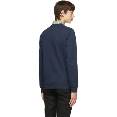 Shop Apc Navy Rufus Sweatshirt In Iaj Navy