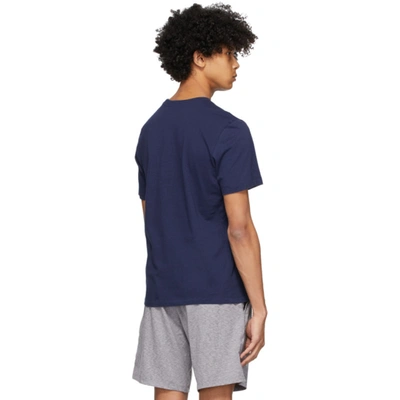 Shop Nike Navy Club T-shirt In 410 Midnigh