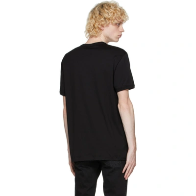 Shop Dolce & Gabbana Dolce And Gabbana Black Logo Patch T-shirt In N0000 Nero