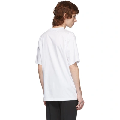 Shop Xander Zhou White & Green '2020' T-shirt In White/green