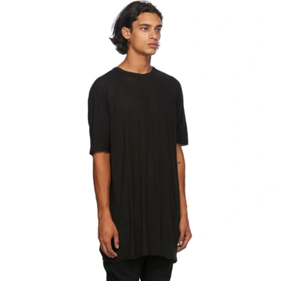 Shop Boris Bidjan Saberi Black Cashmere One Piece T-shirt