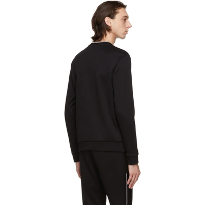 Shop Hugo Boss Black Salbo Sweatshirt In 001 Black