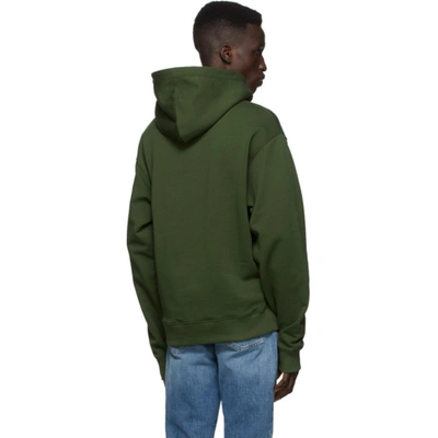 Shop Kenzo Khaki Classic Tiger Hoodie In 51 - Dark K