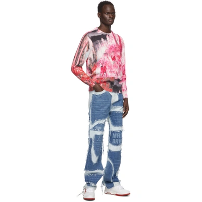 Shop Who Decides War By Mrdr Brvdo Blue Infusion Jeans In Sky